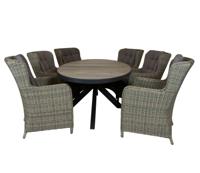 Qopps Kismo tuintafel met Sandigo dining tuinstoel