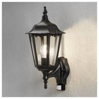 Konstsmide Firenze 7236-750 Buitenlamp met bewegingsmelder (wand) E27 100 W Zwart