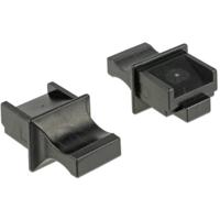 Delock 64020 Stofbescherming voor RJ45-bus met handgreep 10 stuks zwart 64020 Zwart 1 stuk(s)