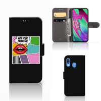 Samsung Galaxy A40 | Wallet Case | met Pasjes | Popart Princess