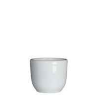 Bloempot Pot rond tusca 6.5 x 7.5 cm wit Mica - Mica decorations