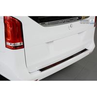 RVS Bumper beschermer passend voor 'Deluxe' Mercedes Vito W447 2014- Chroom/Rood-Zwart Carbon AV244044 - thumbnail