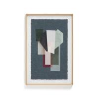 Kave Home Schilderij 'Veluni' 90 x 60cm, kleur Blauw