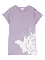 Moncler Enfant t-shirt à logo imprimé - Violet