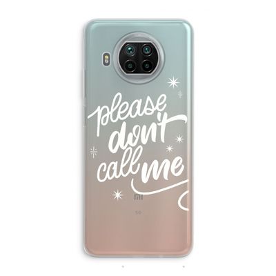 Don't call: Xiaomi Mi 10T Lite 5G Transparant Hoesje