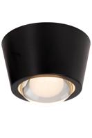Lucide RIGON - Plafonnière - Ø 9 cm - LED - 1x6W 3000K - Zwart