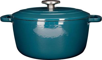 Braadpan met deksel - COSY & TRENDY - FONTESTIC - Geëmailleerd gietijzer - Ø24 cm - 4,6 L - Geschikt voor alle kookplaten inclusief inductie - Blauw Braadpan met deksel - COSY & TRENDY - FONTESTIC - Geëmailleerd gietijzer - Ø24 cm - 4,6 L - Geschikt voor alle kookplaten inclusief inductie - Blauw