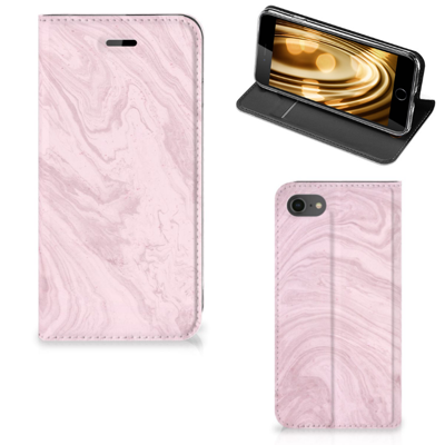 iPhone 7 | 8 | SE (2020) | SE (2022) | Standcase | Marble Pink - Origineel Cadeau Vriendin