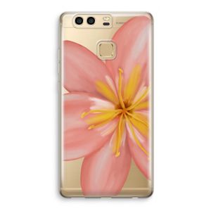 Pink Ellila Flower: Huawei P9 Transparant Hoesje