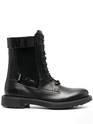 Ferragamo bottines en cuir 40 mm à logo - Noir