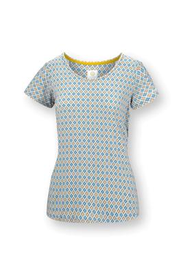 Pip Studio Tilly Top Korte Mouw Mojo Blauw M