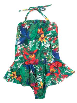 Amir Slama maillot de bain à fleurs - Vert