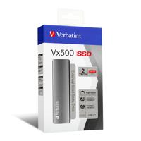Verbatim Vx500 2 TB Externe SSD harde schijf USB-C 3.2 Gen 2 Grijs 47454 - thumbnail