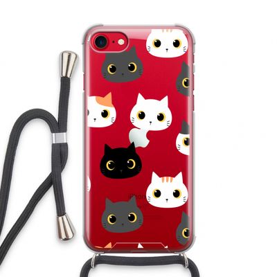 Katten: iPhone SE 2020 Transparant Hoesje met koord