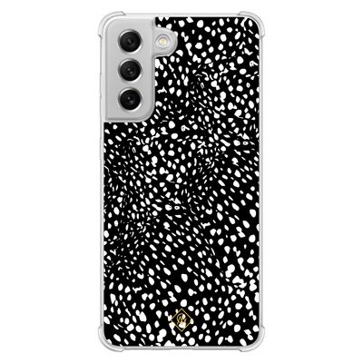 Samsung Galaxy S21 FE shockproof hoesje - Black dots