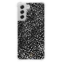 Samsung Galaxy S21 FE shockproof hoesje - Black dots
