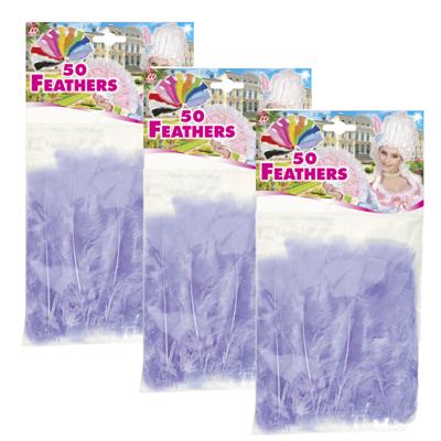 Sierveren - 150x - paars - 17 cm - knutselveertjes - decoratie/hobbymateriaal