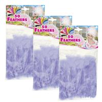 Sierveren - 150x - paars - 17 cm - knutselveertjes - decoratie/hobbymateriaal