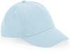 Beechfield CB63NB Junior Organic Cotton 5 Panel Cap - Powder Blue - One Size