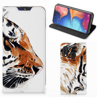 Bookcase Samsung Galaxy A20e Watercolor Tiger - thumbnail