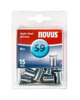 Novus Blindklinkmoer M6 X 14,5mm, Staal | 10 stuks - 045-0046 045-0046