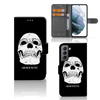 Telefoonhoesje met Naam Samsung Galaxy S21 FE Skull Eyes Telefoonhoesje met Naam Samsung Galaxy S21 FE Skull Eyes