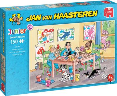 Creatief met klei - Jan van Haasteren Junior Puzzel 150 Stukjes