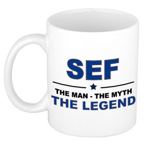 Sef The man, The myth the legend cadeau koffie mok / thee beker 300 ml