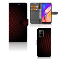 OPPO Reno5 Z | A94 5G | Telefoon Hoesje | Geruit Rood