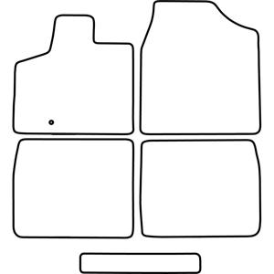 Automatten passend voor Chrysler Grand Voyager 2009- TMCH514