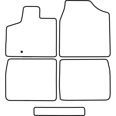 Automatten passend voor Chrysler Grand Voyager 2009- TMCH514