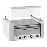 Hotdog Grill - 11 rollen - Warmhoudlade - Roestvrij staal