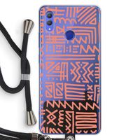 Marrakech Pink: Honor Note 10 Transparant Hoesje met koord