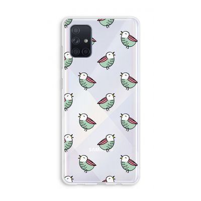 Vogeltjes: Galaxy A71 Transparant Hoesje