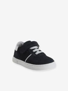 Geweven en klittenband baby lederen manden marineblauw