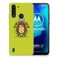 Motorola Moto G8 Power Lite Telefoonhoesje met Naam Doggy Biscuit