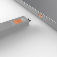 Lindy 40428 poortblokker Poortblokkeersleutel USB Type-C Grijs, Oranje 4 stuk(s) - thumbnail