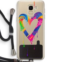 Melts My Heart: Samsung Galaxy J6 (2018) Transparant Hoesje met koord