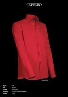 Giovanni Capraro 918-39 Heren Overhemd - Rood [Navy accent] - thumbnail