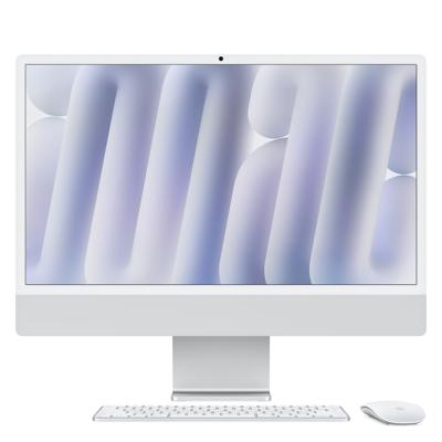 Apple iMac 24 (2024) M4 (8 core CPU/8 core GPU) 16GB/256GB All-in-one PC Zilver Apple iMac 24 (2024) M4 (8 core CPU/8 core GPU) 16GB/256GB All-in-one PC Zilver