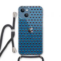 Hartjes: iPhone 13 mini Transparant Hoesje met koord