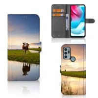 Motorola Moto G60s | Telefoonhoesje | Met pasjeshouder | Koe