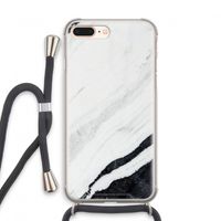 Elegante marmer: iPhone 7 PLUS Transparant Hoesje met koord
