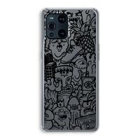Vexx Black Mixtape: Oppo Find X3 Transparant Hoesje