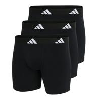 Adidas Boxershorts flex cotton lang 3-pack zwart Adidas Boxershorts flex cotton lang 3-pack zwart