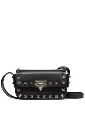 Valentino Garavani mini sac porté épaule Rockstud23 en cuir - Noir