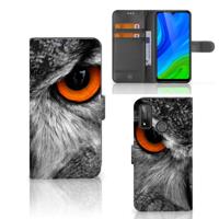 Huawei P Smart 2020 | Telefoonhoesje | Met pasjeshouder | Uil