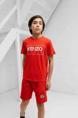 Kenzo Logo T-Shirt Kids Rood - Maat 7/8 jaar - Kleur: Rood | Soccerfanshop