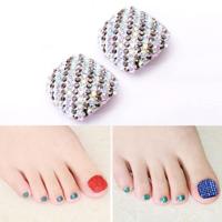 2 stuks Crystal nep Nail Art Tips Rhinestone volledige dekking teennagels Decals stickers (NO: 05) 2 stuks Crystal nep Nail Art Tips Rhinestone volledige dekking teennagels Decals stickers (NO: 05)