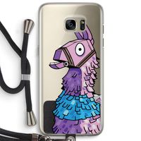 Lama: Samsung Galaxy S7 Edge Transparant Hoesje met koord